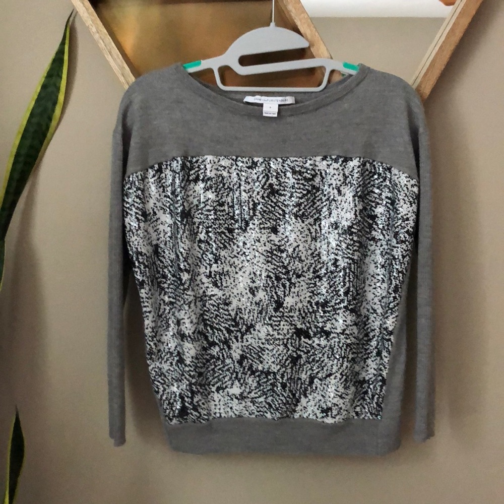Diane von furstenberg sequin sweater